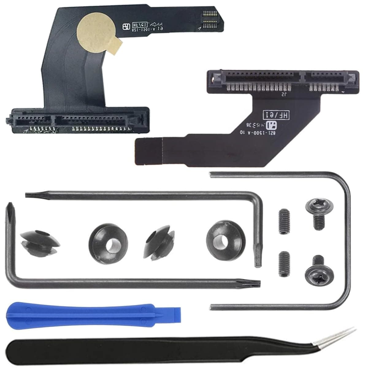 15 Pcs 821-1501-A Second Hard Drive Cable Upgrade Kit SSD Replacement for Mac Mini A1347 2010 2011 2012 2014, 821-1500-A SATA Hard Drive Cable for Mac Mini A1347-Disassembly tool set