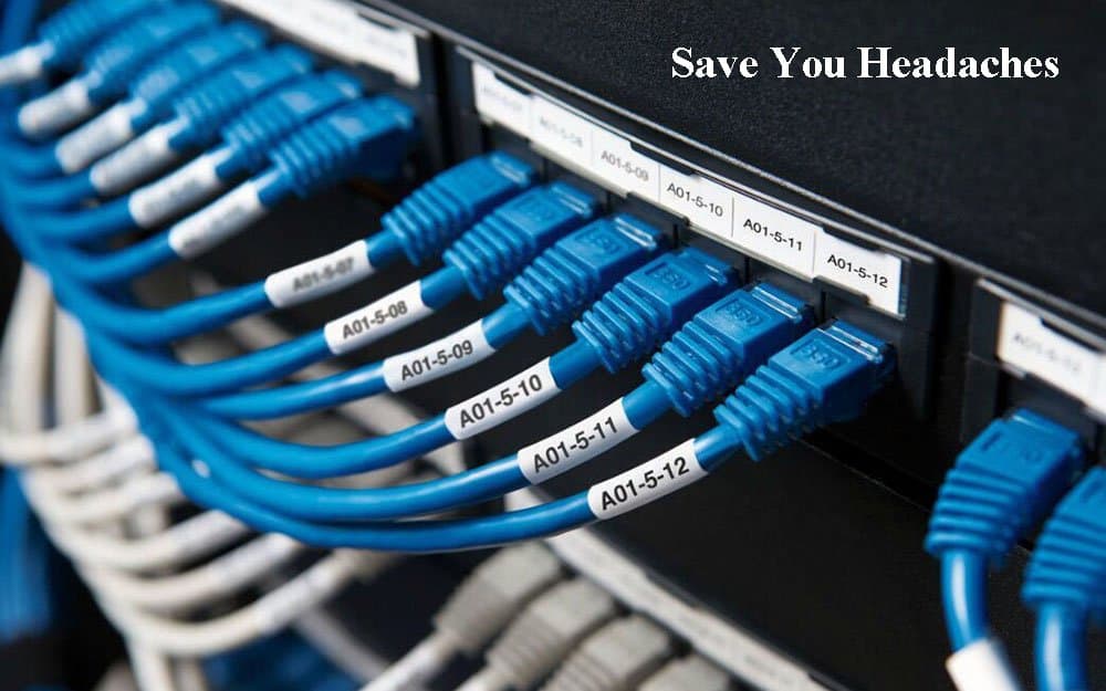 MR-Label Self-Laminating Wrap Around Cable Labels €“ Letter Sheet Laser Printer Only €“ for Wire Marking Identification 25 Sheets (800 Labels) White