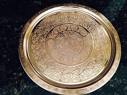 Copper Serving Tray 25cm no handles (silver color)