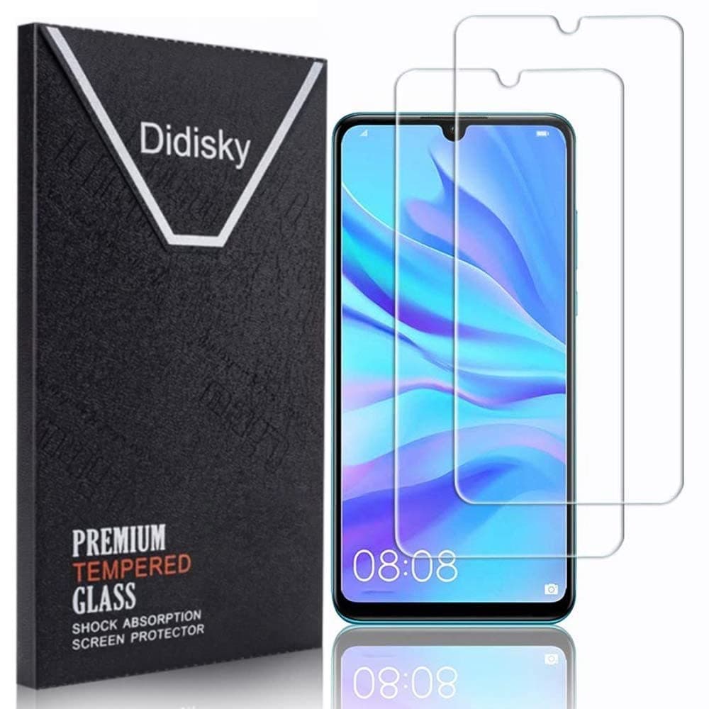 Didisky Tempered Glass Screen Protector for Huawei P30 Lite, [ 2 Pack ] Anti Scratch, 9H Hardness, No Bubbles, High Definition, Easy To Apply, Case Friendly