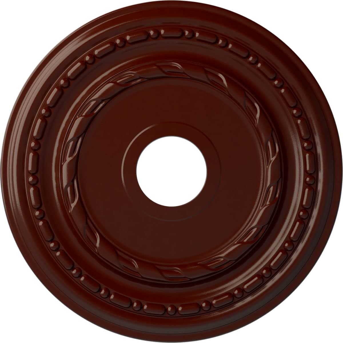 Ekena MillworkCM17DUBMF - Dublin - Ceiling Medallion, Brushed Mahogany