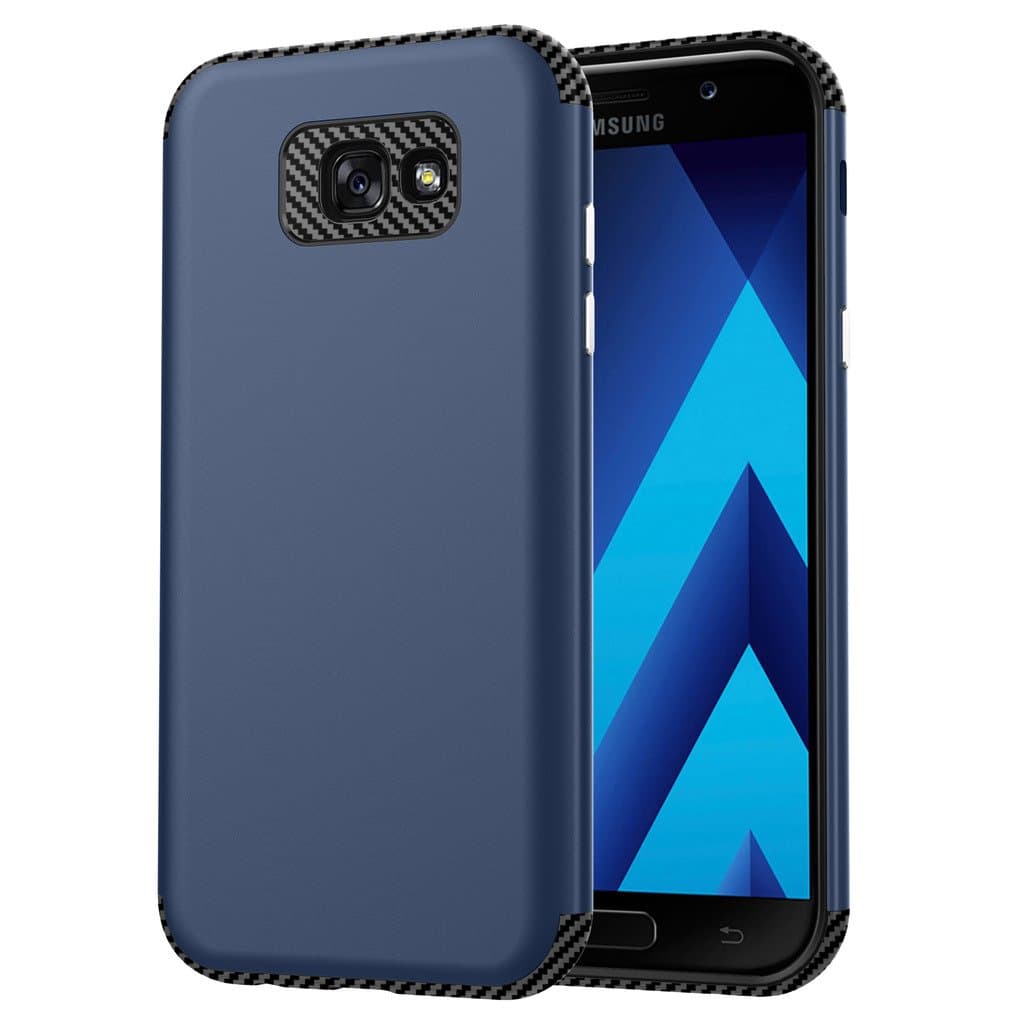 Galaxy A7 2017 Case, ARRYNN Slim Fit[Lightweight] Anti-Scratch Shockproof Dual Layer Protective Bumper Case for Samsung Galaxy A7 2017(Blue)