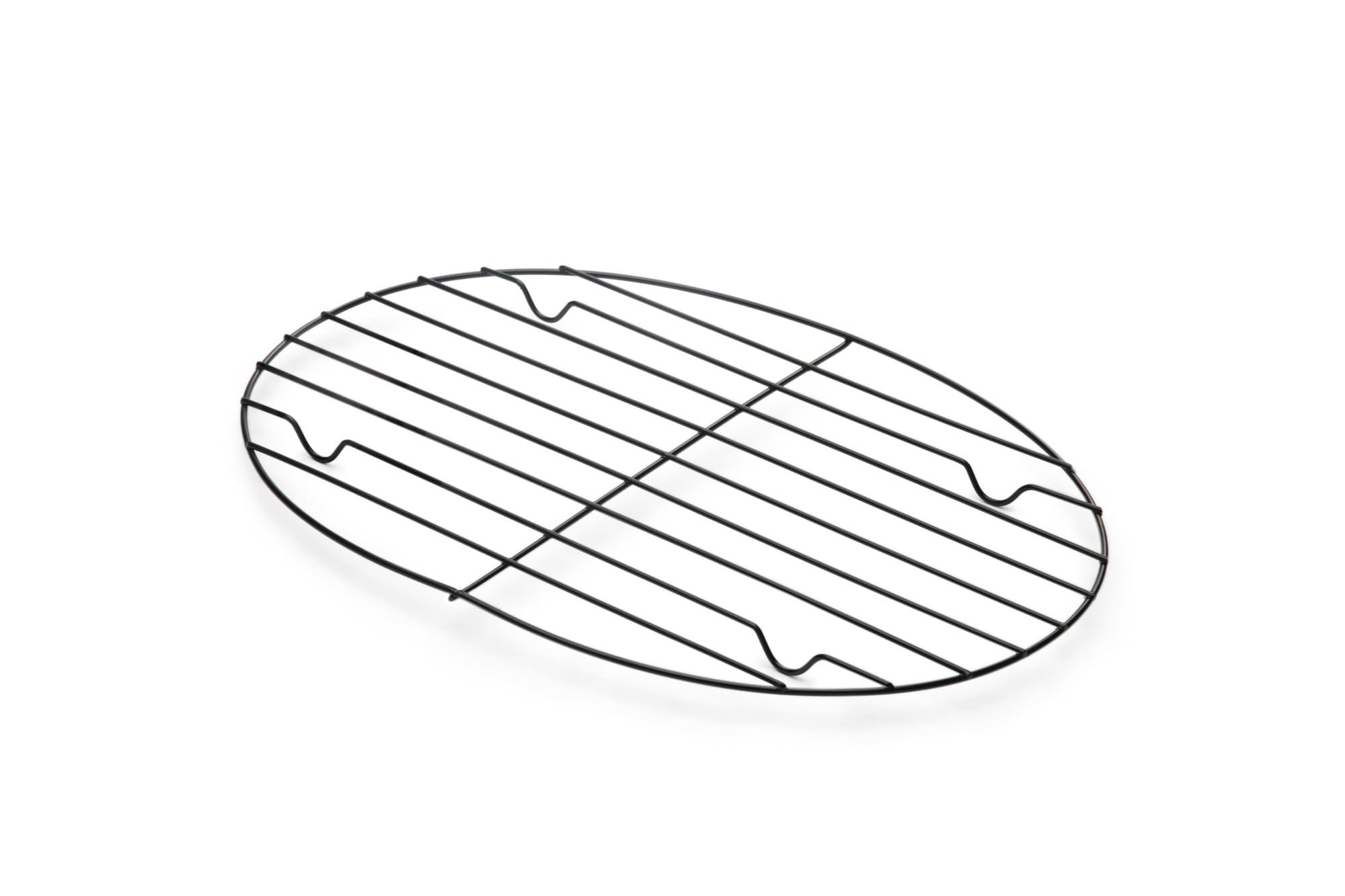 Fox Run Non-Stick Oval Roasting/Cooling Rack, 11.25 x 8.25 x 0.5 inches, Metallic