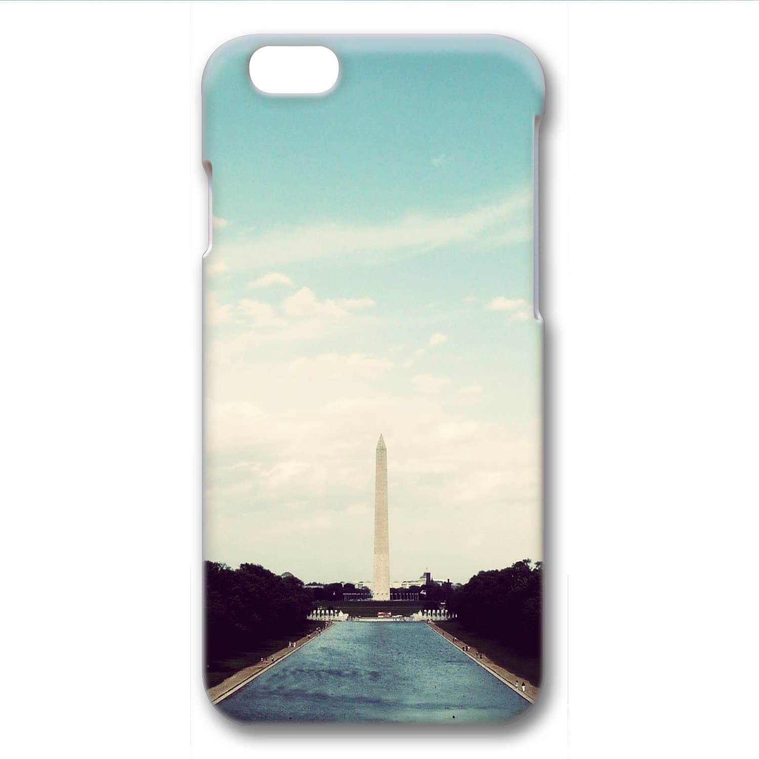 iPhone 6 Case, CUSTSIGNER 3D Surrounded Print Series Polycarbonate Scratch-Resistant Perfect Fit Anti-Slip Good Grip Case For iPhone 6(4.7) Matte Feel Surface Design Washington Dc