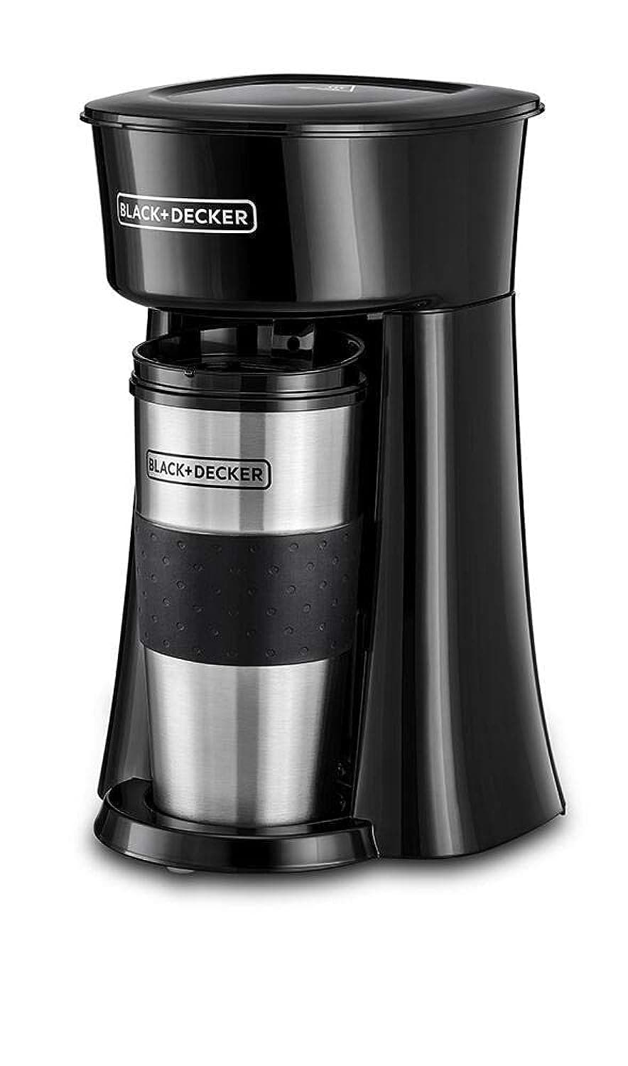Black & Decker Coffee Machine, 650W, 360Ml Travel Mug, Black - Dct10-B5, 2 Years Warranty