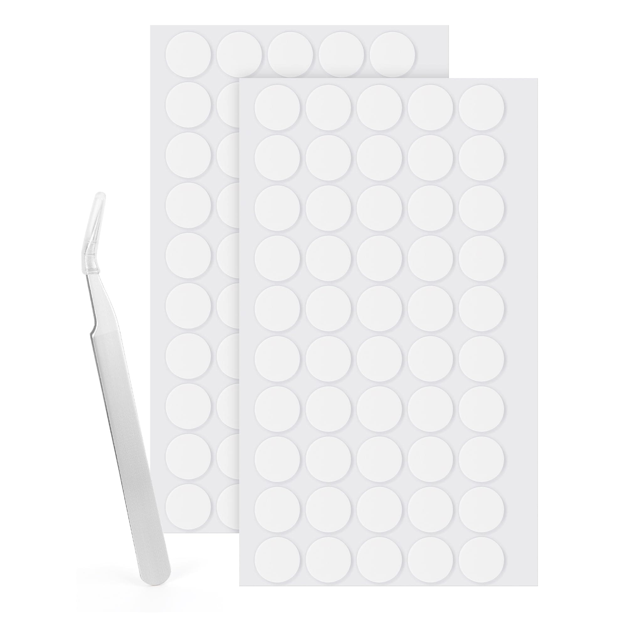 LLPT Double Sided Adhesive Dots | 100 PCS | 15MM | Round Removable Nano Sticky Dots | Clear Tack No Trace | Super Sticky Putty Waterproof Small Stickers | for DIY Home Decoration(ND15100)