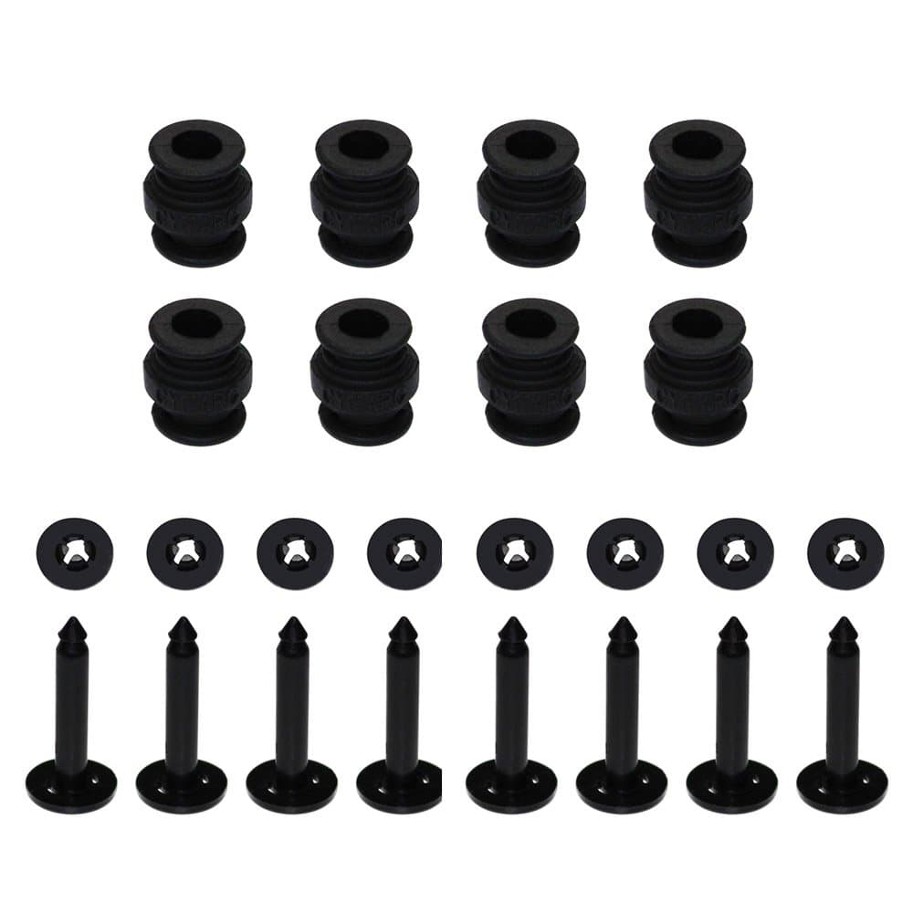 SAMLOO8pcs Rubber Damper Shock Absorbers Balls and Anti-drop Securing Pins for DJI Phantom 3 / Phantom 2 Professional Advanced Gimbal Mount Anti Vibration, Black