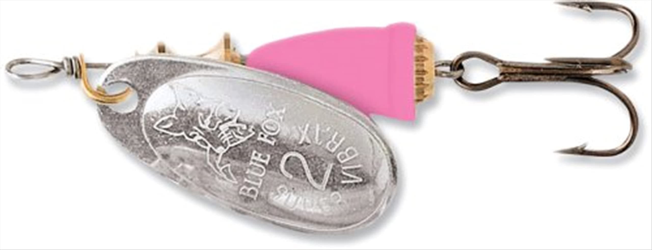 Blue Fox Classic Vibrax 02 Painted 3/16 (Silver/Hot Pink , Size- 2.44)