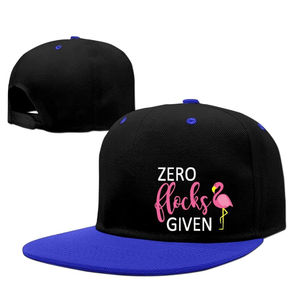 Zero Flocks Given Flamingo Plain Cotton Hip Hop Baseball Cap Adjustable Trucker Hats For Men&women