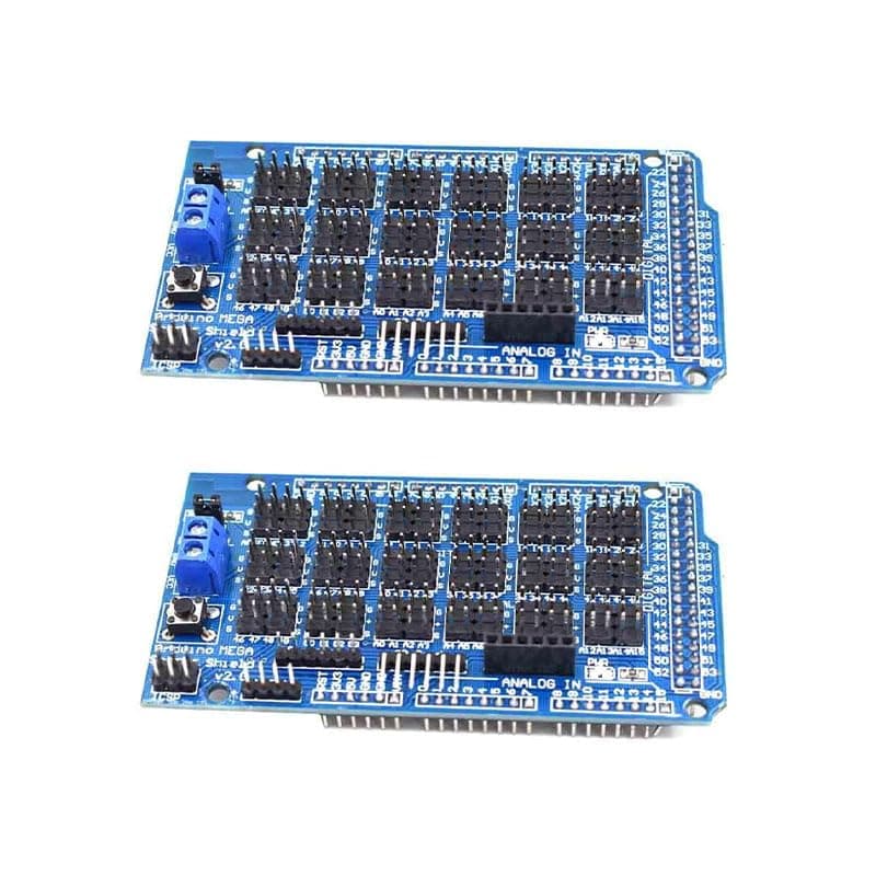 Reland Sun 2Pcs MEGA Sensor Shield V2.0 Expansion Board for MEGA2560