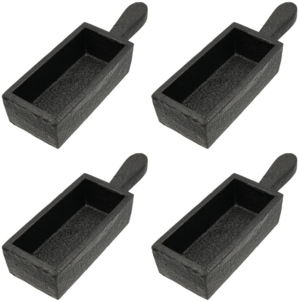 100 oz Cast Iron Loaf Bar Ingot Mold W/Handle Melting Gold Silver Copper Scrap (4)