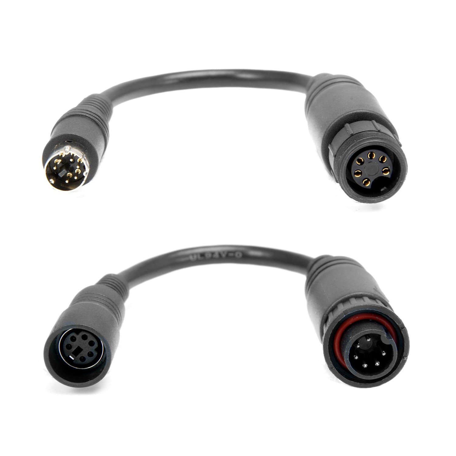 Carmedien Adapter Cable Set for connection CM-DSKRFK Double Shutter Reversing Camera Monitor 6 Pin Waeco Dometic Cable