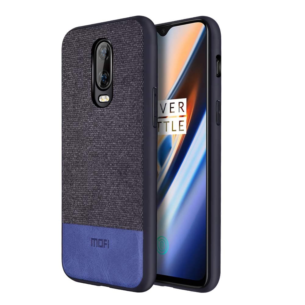 MOFI Oneplus 6T Case, Oneplus 6T Case Shockproof Bumper Easy to Hold Protective Phone Case for Oneplus 6T - Black Blue