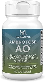 Ambrotose AO 60 Capsules Loaded w/ Vitamin C and Vitamin E. Helps Body Against Free Radicals. Gluten-Free, Dairy-Free & Vegetarian-Friendly Immune Support Supplement