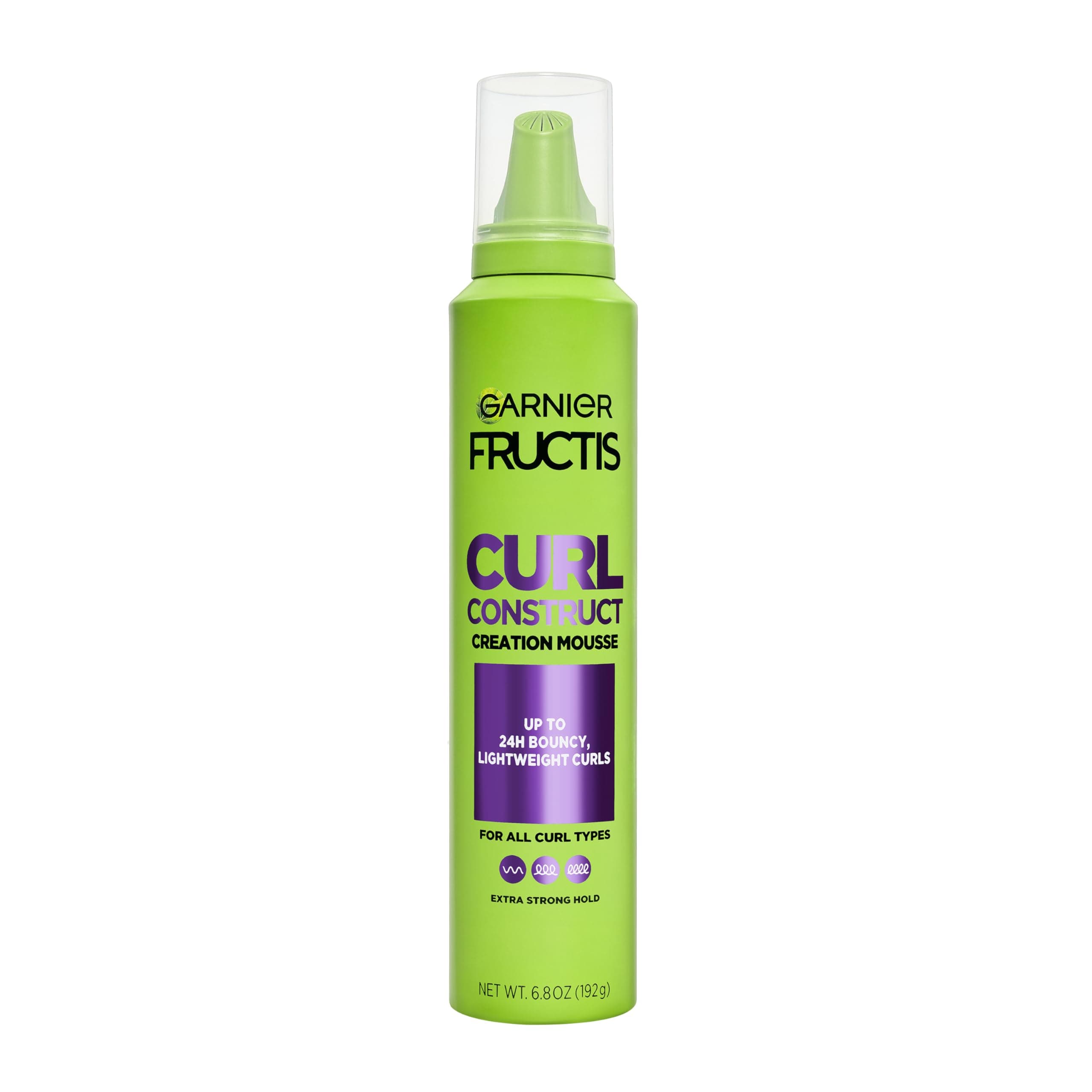Garnier Fructis Style Curl Construct Creation Mousse, 6.8 Oz, 1 Count (Packaging May Vary)