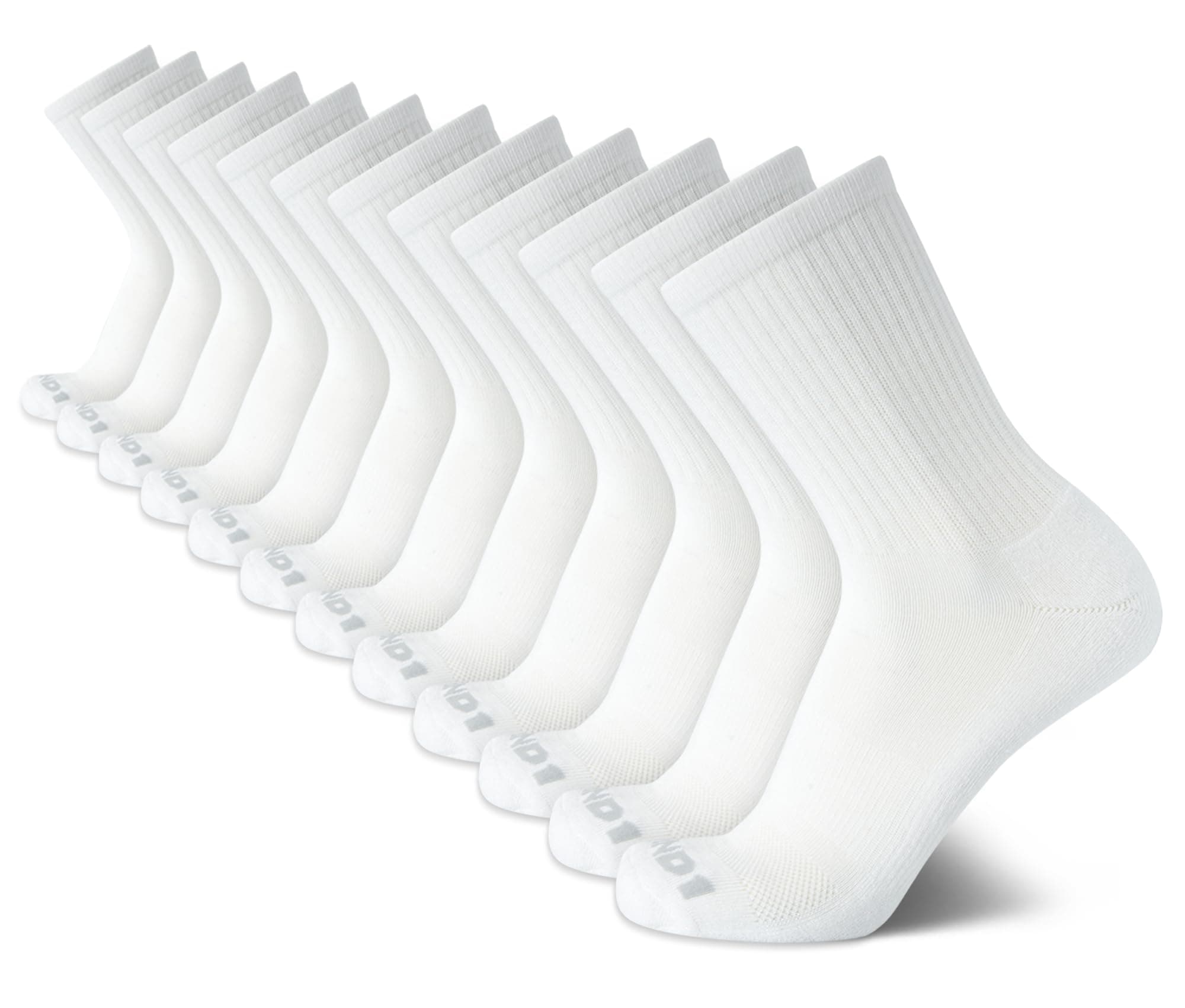 Men's Athletic Socks - 12 Pack Performance Cushion Crew Socks