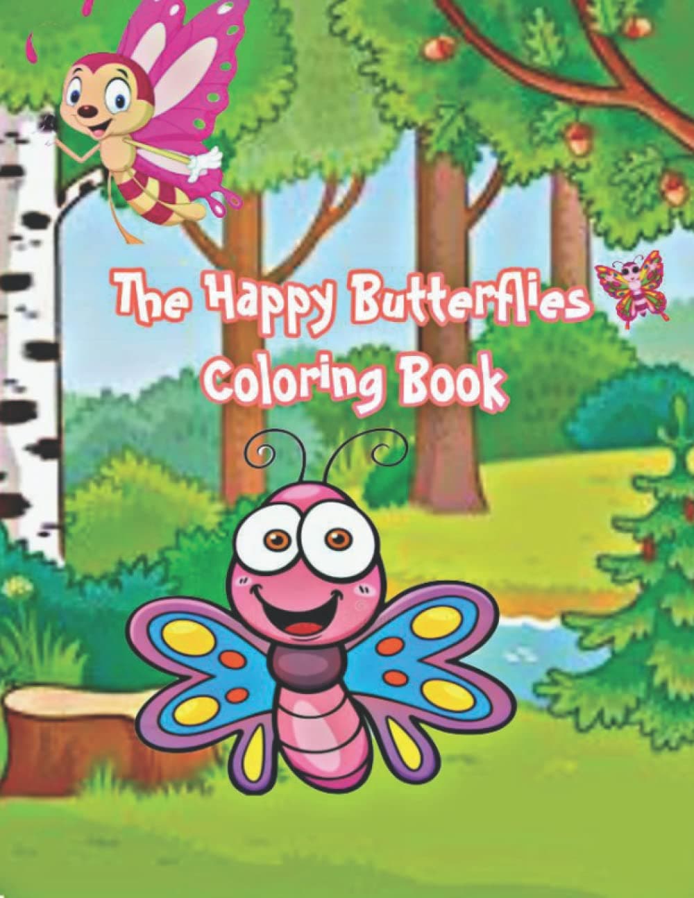 Happy Butterflies Coloring Book