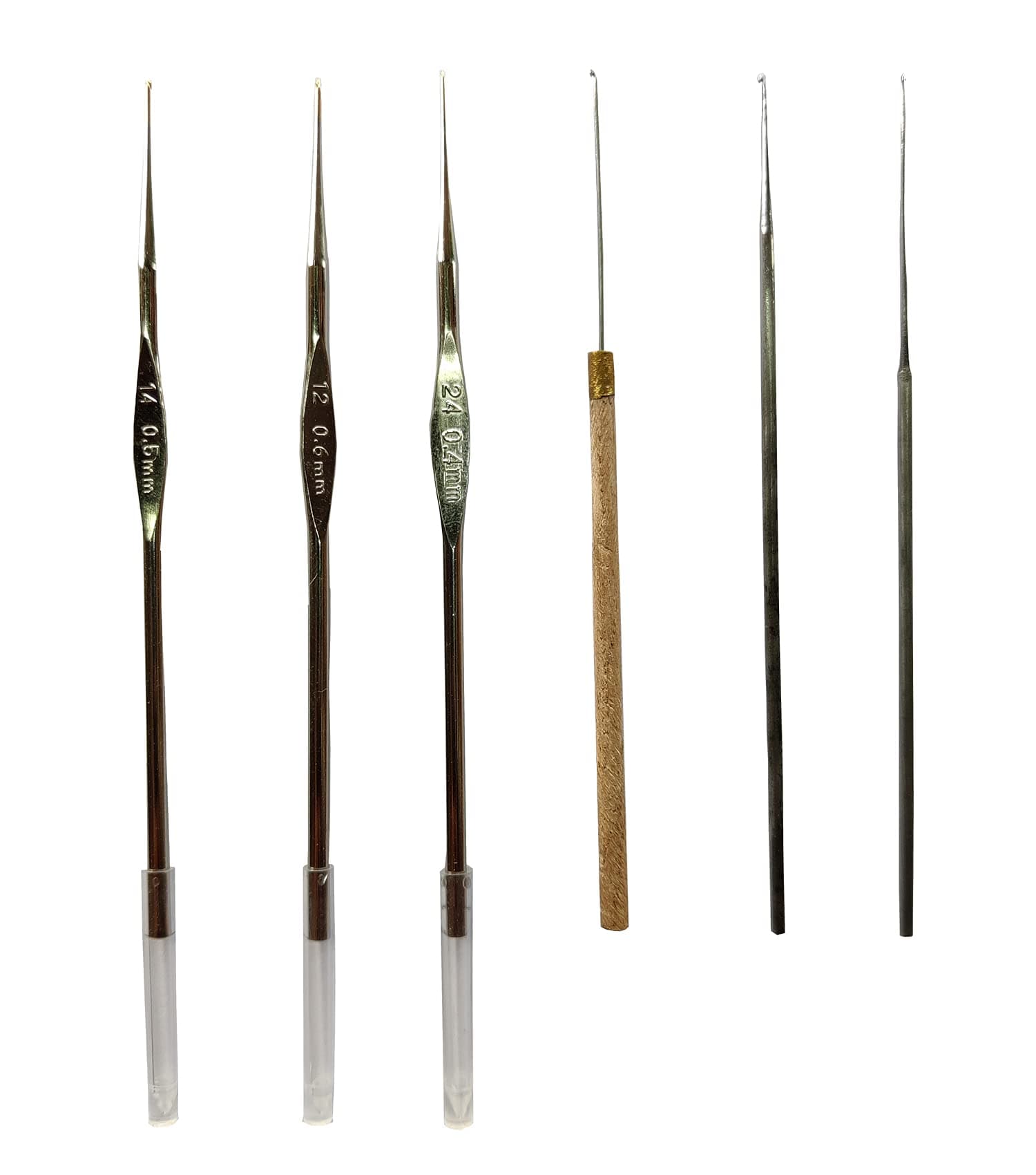 Jasol aari Needles Set of 6 Needles Combo Pack for Threads,Beads zardosi Beading and Embroidery Tulip Needle Size 14,12,24 Purpos Pack of 1