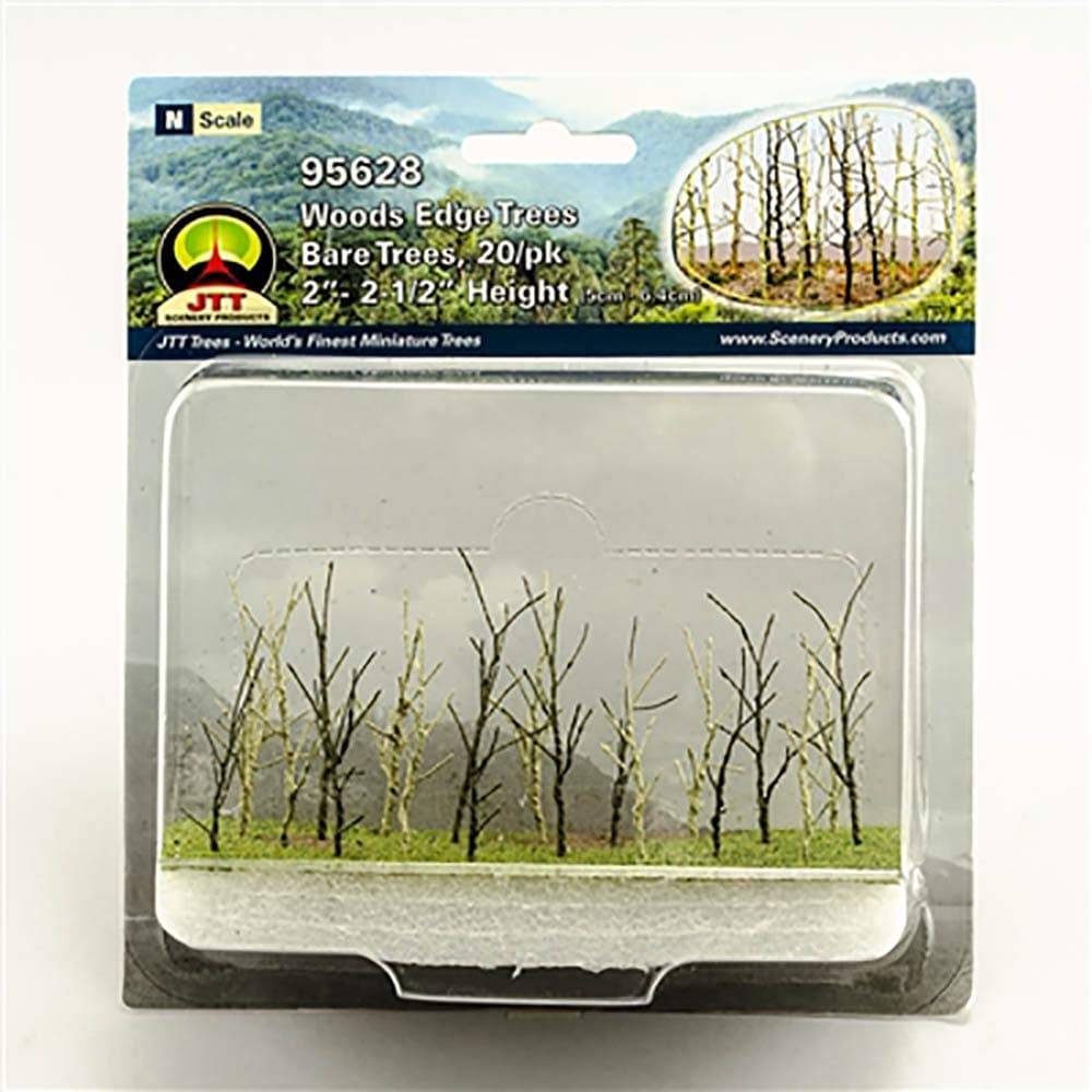 - Woods Edge Trees Bare 2'' to 2.5'' N-scale 20/pk