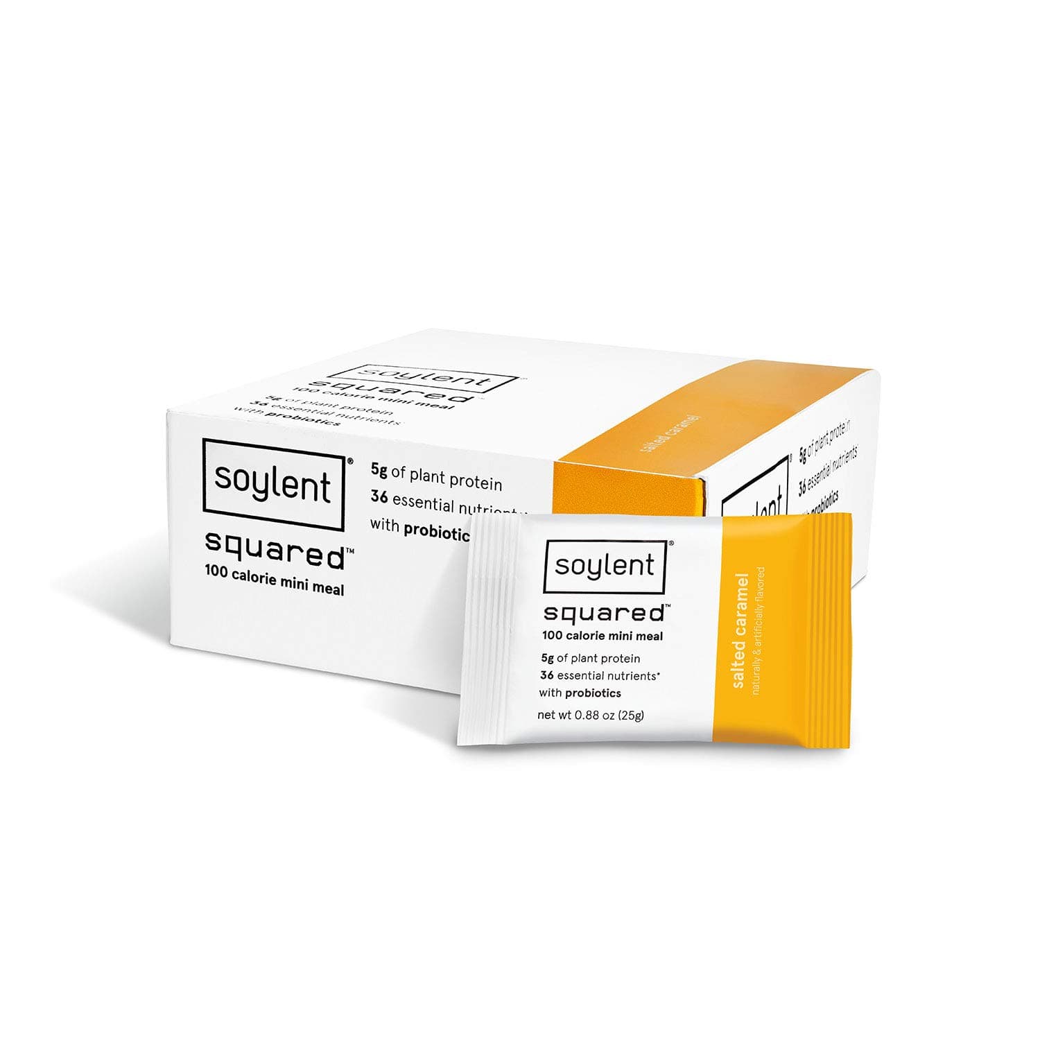 Soylent Squared Salted Caramel Plant Based Protein Bar (Pack of 30)