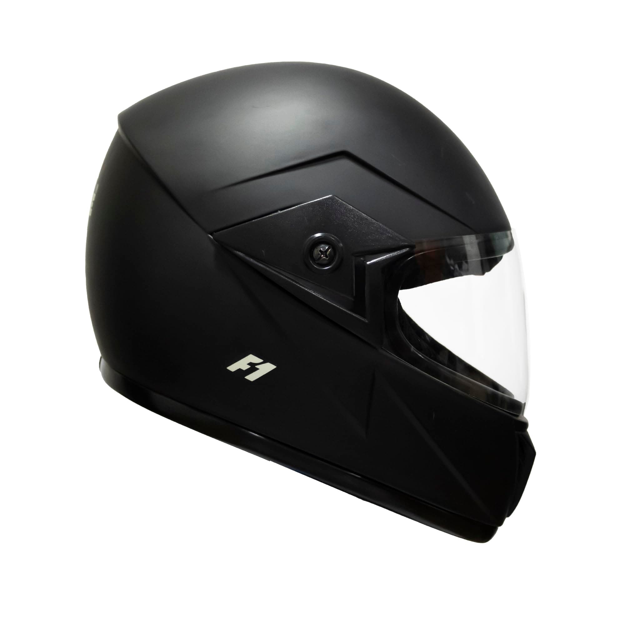 Turtle Helmet F1 Smooth Design with Scratch Resistive Clear Visor & Hard Shell ABS Plastic Full Face Helmet- Parent