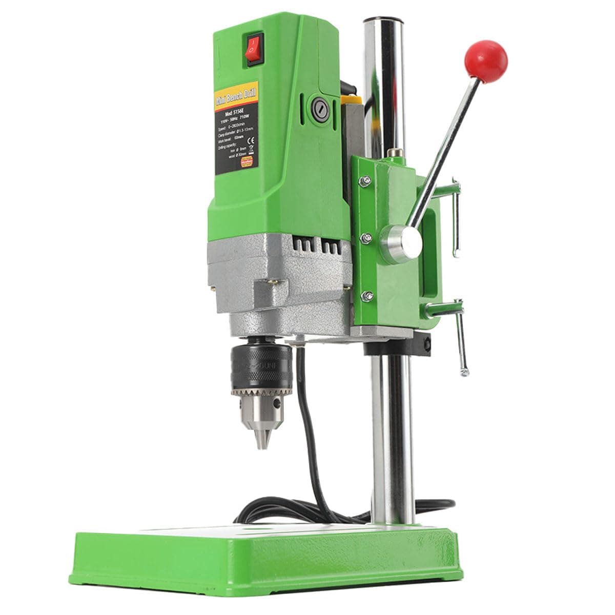 Bench Drill Stand 710W Mini Electric Bench Drilling Machine Drill Chuck 1-13mm for Hand Drill
