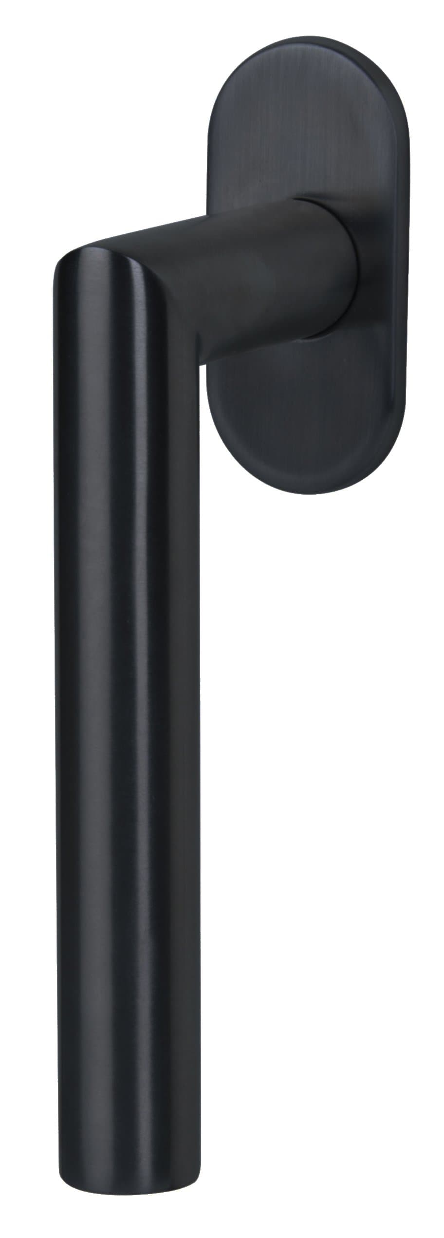 Alpertech Ronny II Flat 40 mm tilt and Turn Window Handle, Window Fittings, Pack of 1, matt Black, 32975030