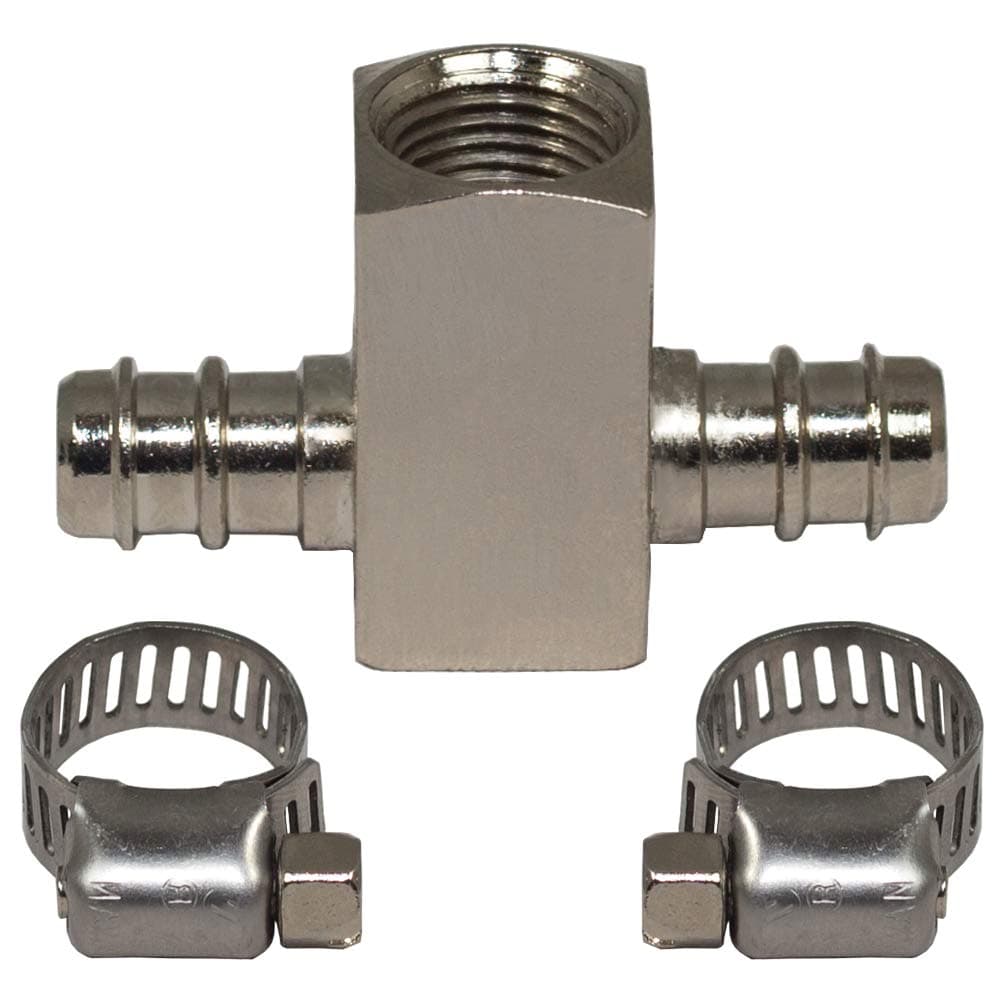 GlowShift Boost T-Fitting Adapter with Hose Clamps