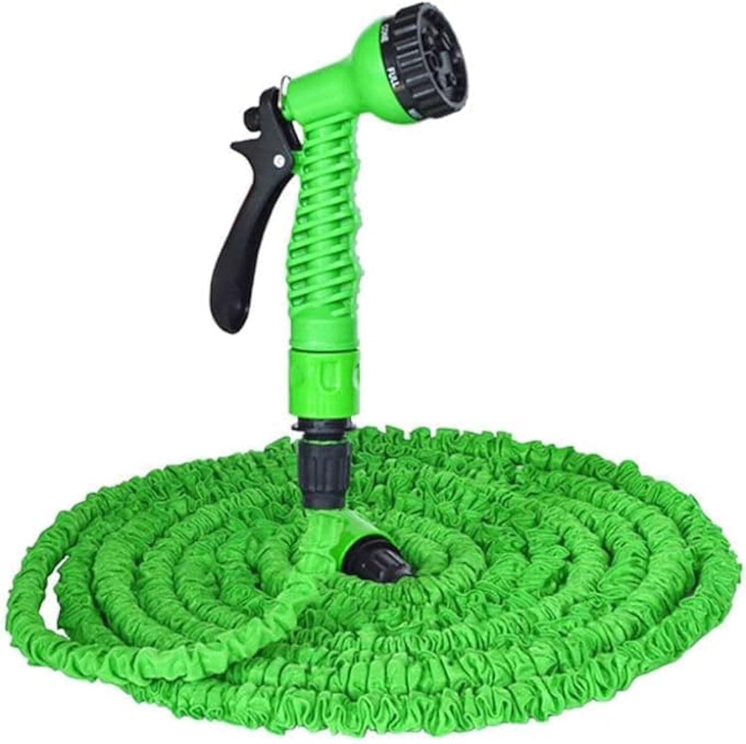 ECARES® Magic Hose with Spray Nozzle, 3 Time Expandable, 50ft/15m, High Pressure Watering Pipe, Expandable Hose, Water Hose, Spray Gun Nozzle, Watering Kit, Hose Kit, Car Washing, Garden Irrigation