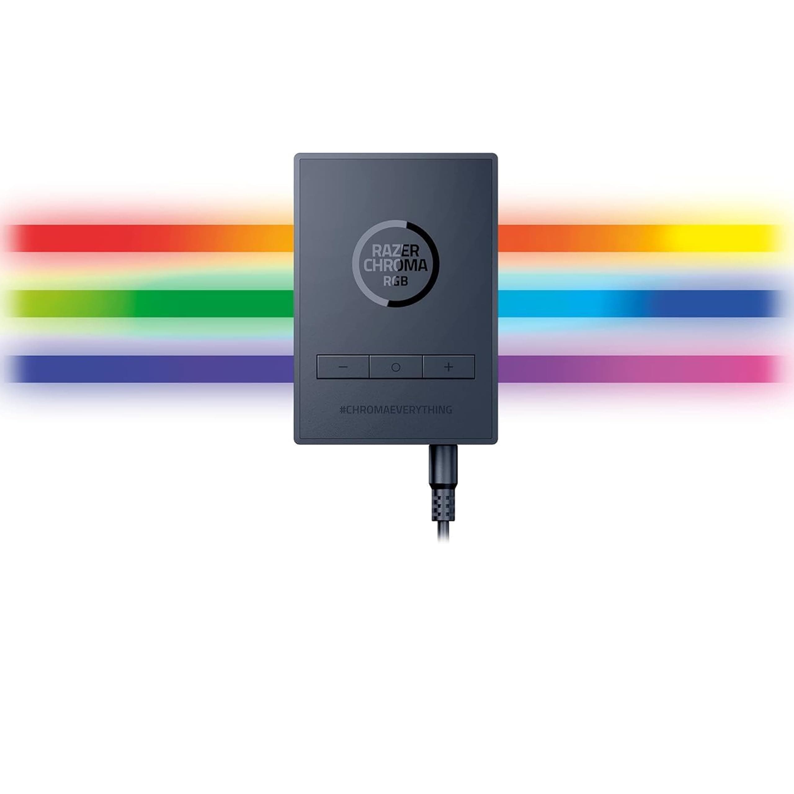 Chroma Light Strip Set - Wireless ARGB Device for Advanced Lighting Customisation (ARGB Controller, 2 Wireless Modes, Mounting Brackets and Adhesive, 1x 100 cm and 2X 50 cm) Black