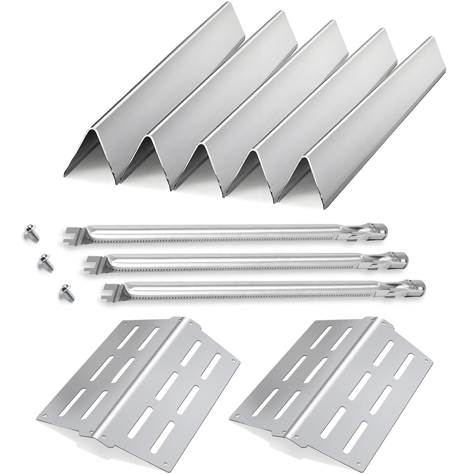 Genesis Grill Parts for Weber E310 E320 E330 EP310 EP320 EP330, 17.5” Flavorizer Bars 7620 Heat Deflector 7622 Burner Tube 62752 for Weber Genesis 300, Grill Replacement Parts for Weber Accessories