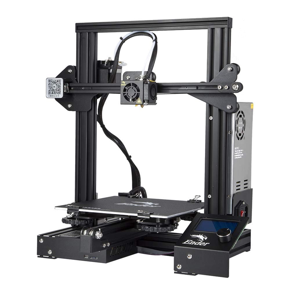 WOL 3D Ender 3 Model 2021, Original DIY 3D Printer with Resume Function and Easy to Assemble (Print Size: 220x220x250 mm, Black)