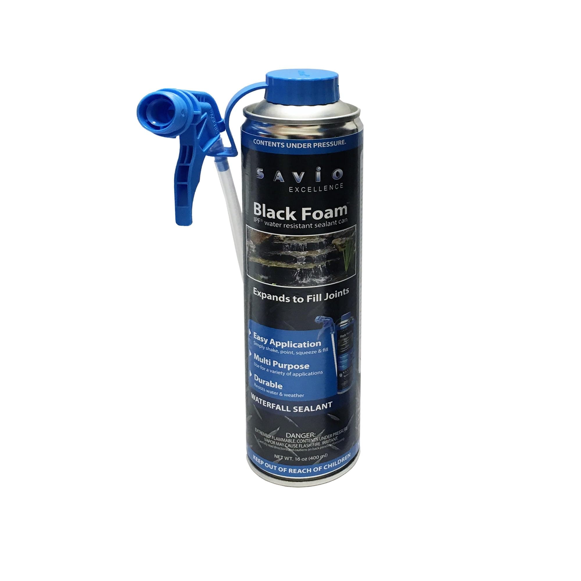 16 oz. Black Foam with Straw Applicator - BF400