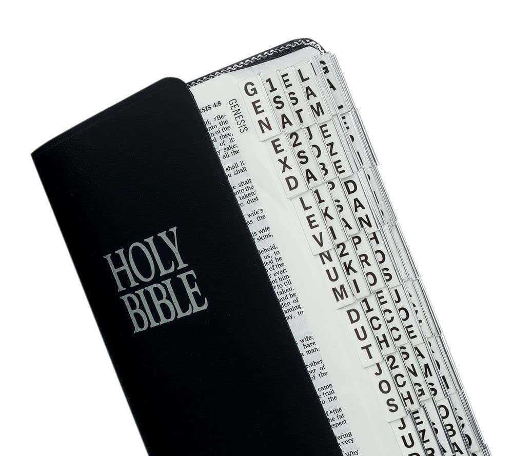 Large Print Bible Indexing Tabs - Silver: Bible Indexing Tabs