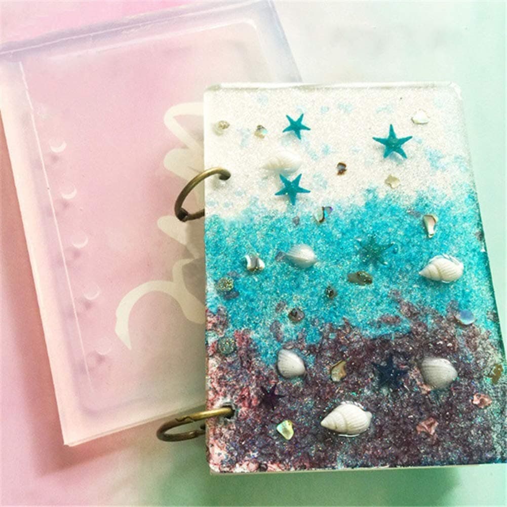 DIY Mold Book Silicone Mold A7 Notebook Cover Making DIY Handmade Epoxy Resin Craft Tool for Home DIY Use - White
