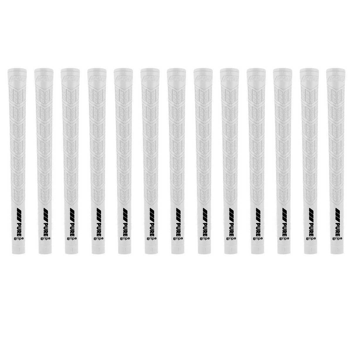 PURE Grips Midsize DTX White 13 Piece Golf Grip Bundle (