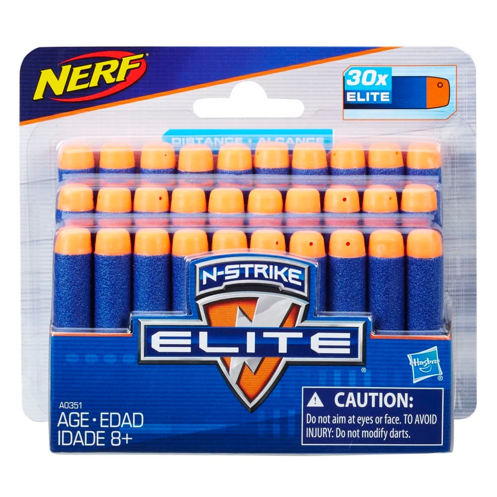 Darts 30 Pack Refill For Elite Blasters -- Official N-Strike Elite Darts -- For Kids, Teens, Adults , Blue