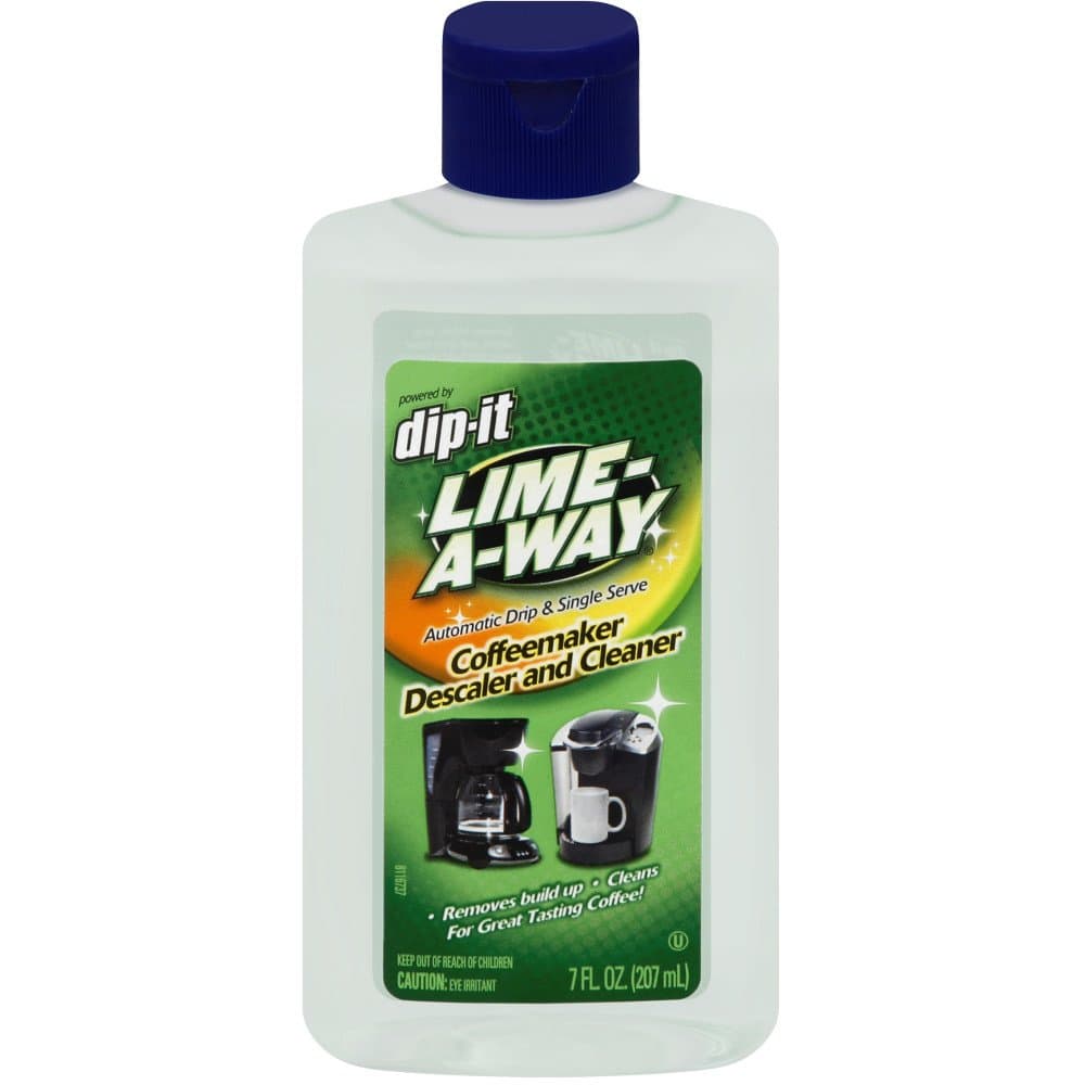 Lime-A-WayDip-It Coffeemaker Cleaner, 56 fl oz (8 Bottles x 7 oz), Descaler & Cleaner for Drip & Single Serve Coffee Machines