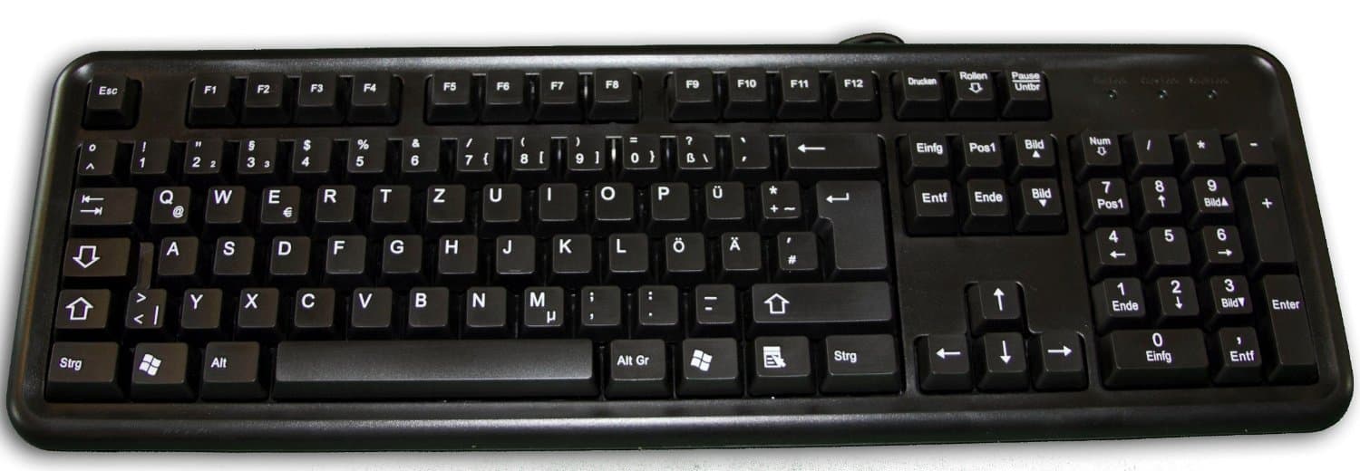 Datacal German Language Typing Computer Keyboard for PC (250)
