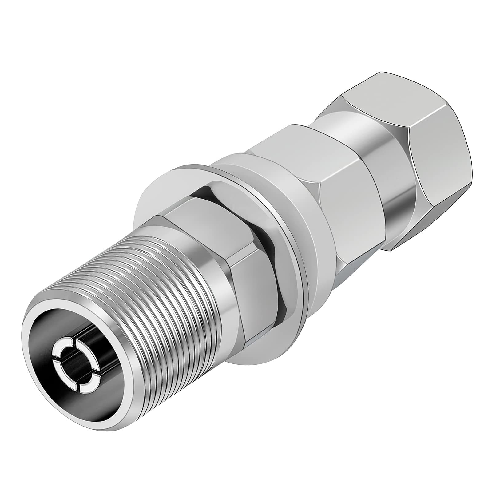 Universal Heavy Duty CB Antenna SO-239 Stud Mount, Standard 3/8 x 24 Threaded Antenna Stud Mount Adapter