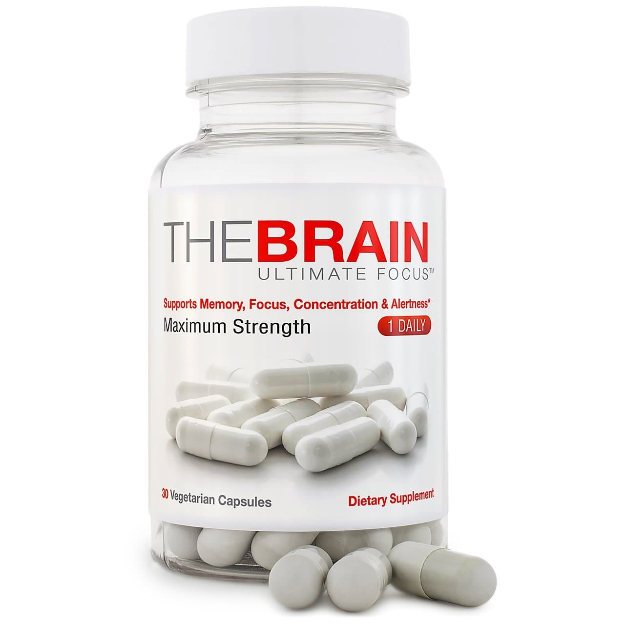 The Brain Focus+ Supplement and Memory Support Pill 30 Capsules