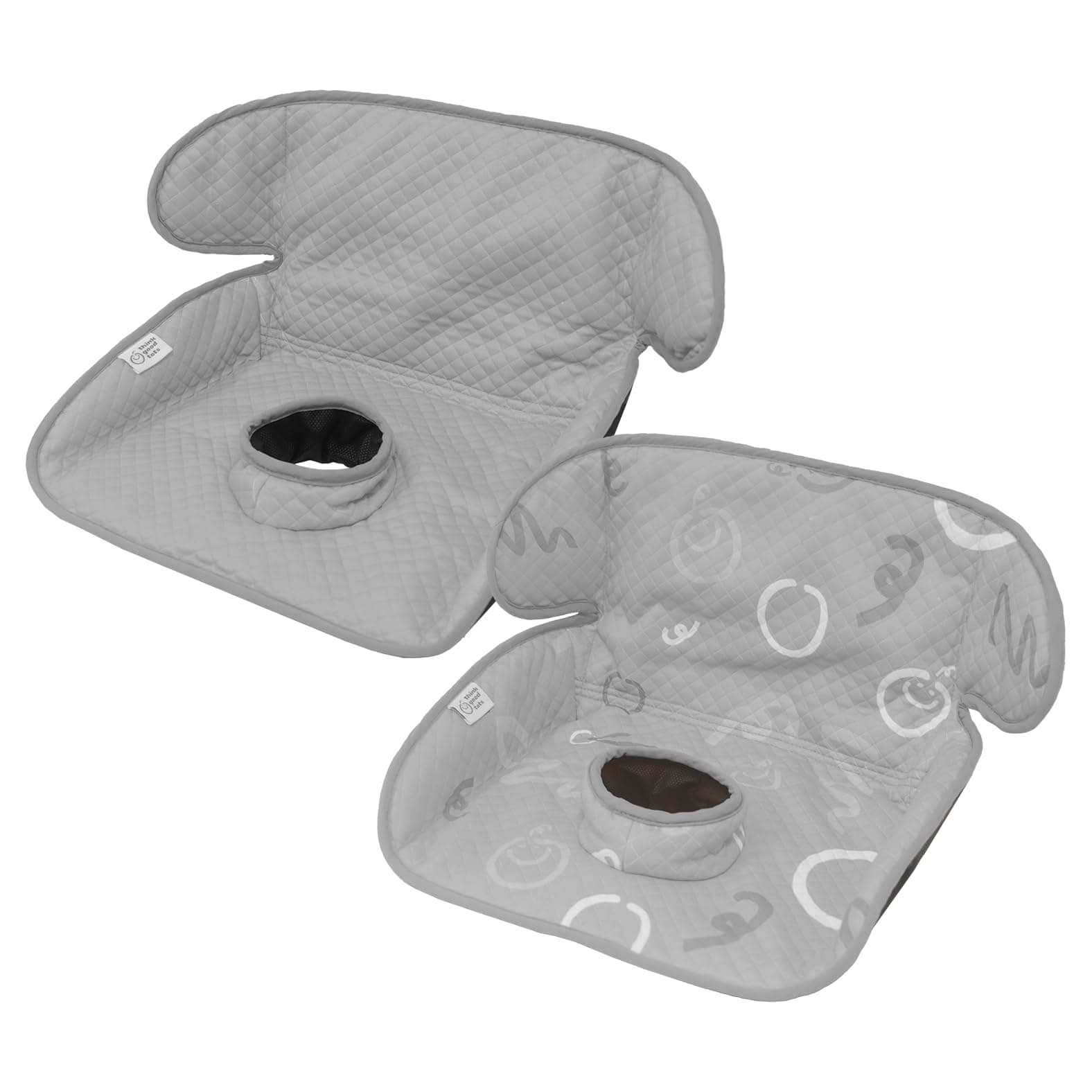 Piddle Pad 2-Pack, Potty Training Car Seat Protector, Waterproof Toddler Car Seat Cover & Stroller Protector, Machine Washable, Anti-Slip, Universal Fit, Toddler Essentials (Grey)