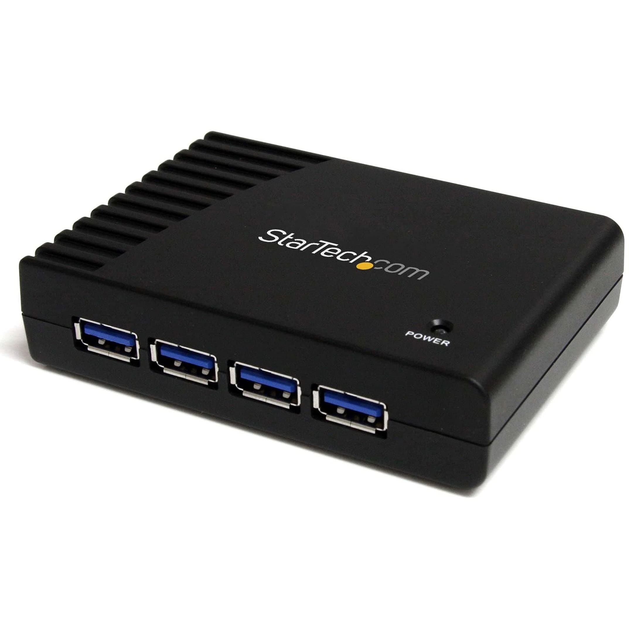 StarTech.com 4-Port USB 3.0 SuperSpeed Hub with Power Adapter 5Gbps - Portable Multiport USB-A Dock IT Pro - USB Port Expansion Hub for PC/Mac - 4 Port Powered USB Hub for PC (ST4300USB3)