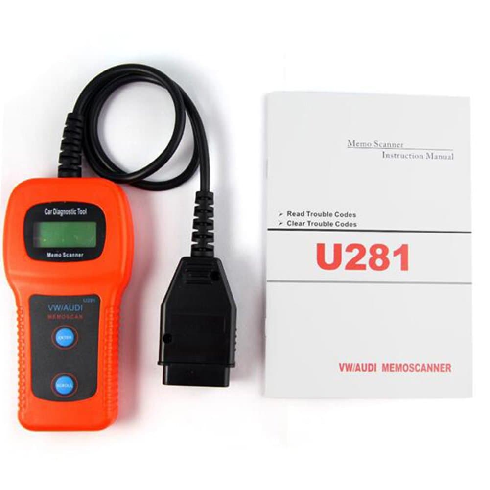U281 OBDII Car Trouble Code Reader Memo Scanner Diagnostic Tool for VW