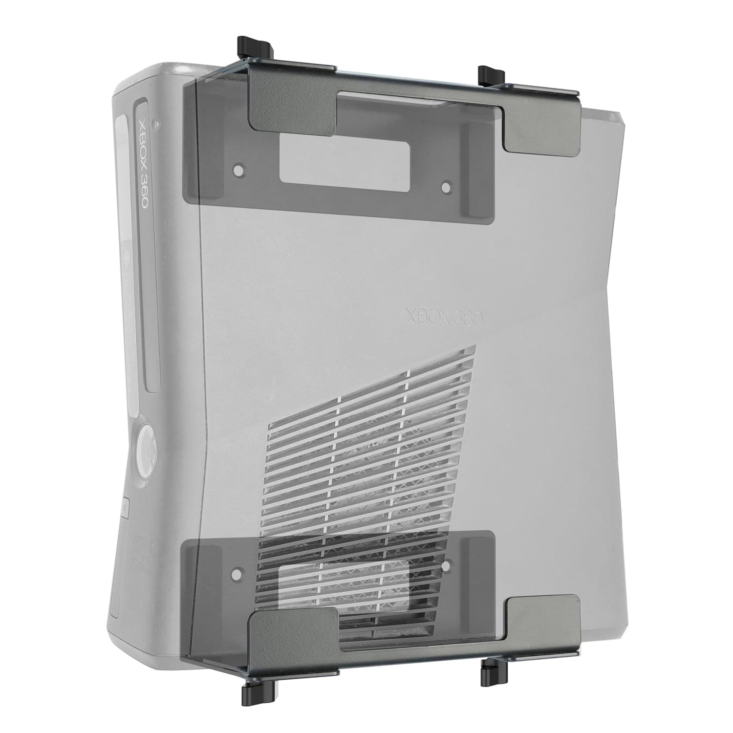 Monzlteck Adjustable Wall and Under Desk Mount Bracket for Gaming Consoles(Xbox 360,ONE,PS5 Slim,PS4,PS3, DVD Players,Cable Box, PC and More, Mounting Template Include