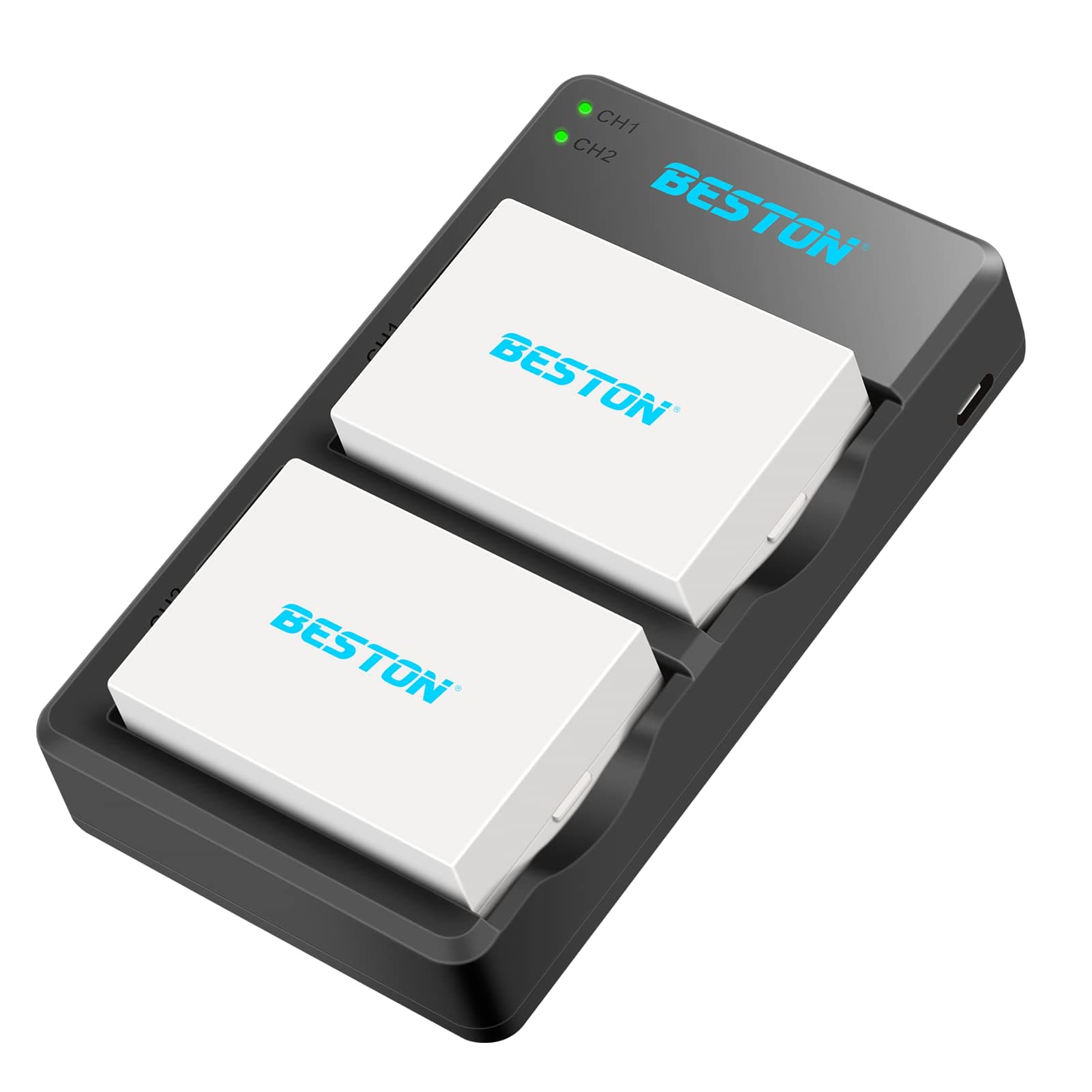 Beston 2-Pack LP-E8 Battery Packs and USB Fast Charger for Canon EOS Rebel T2i T3i T4i T5i Cameras