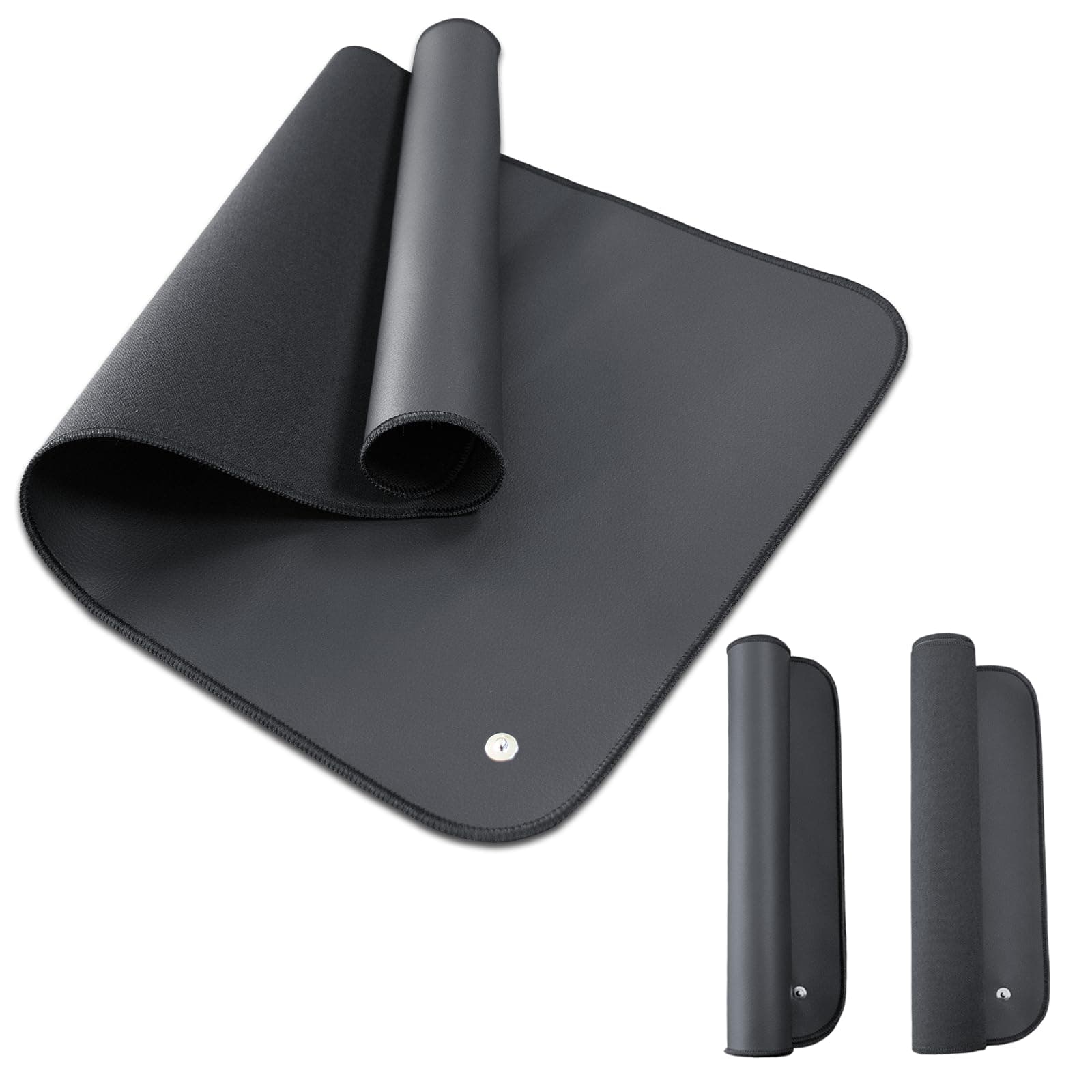 2 PCS Grounding Mat Kit, Grounding Mat with 2 15 Foot Cord and 2 Grounding Wristbands,Foot pad/Computer Mouse Mat for Sleep, Energy, Pain Relief, Inflammation, Balance, Wellness(23.6" x 11.8")