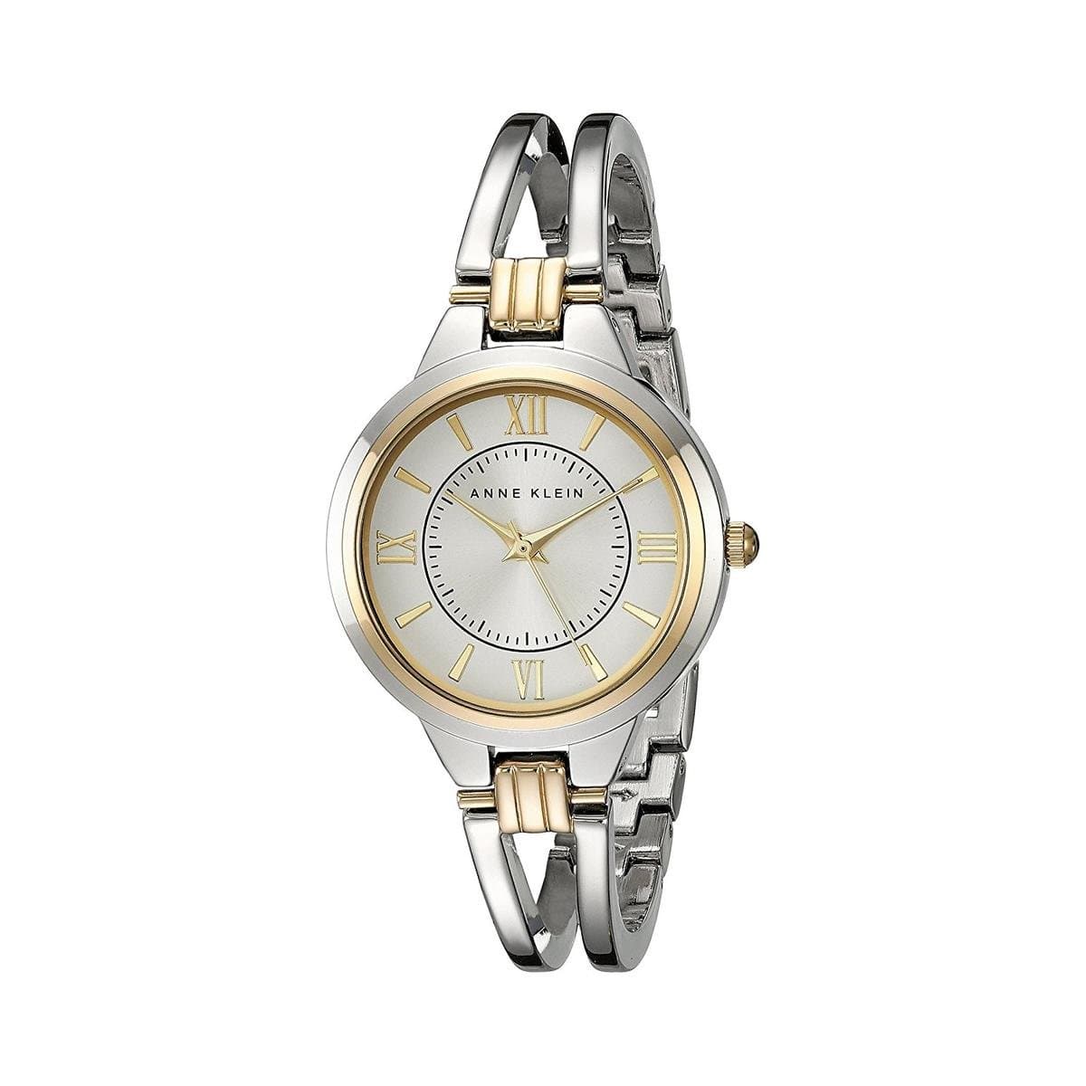 Women's AK/1441SVTT Two-Tone Open Bangle Watch