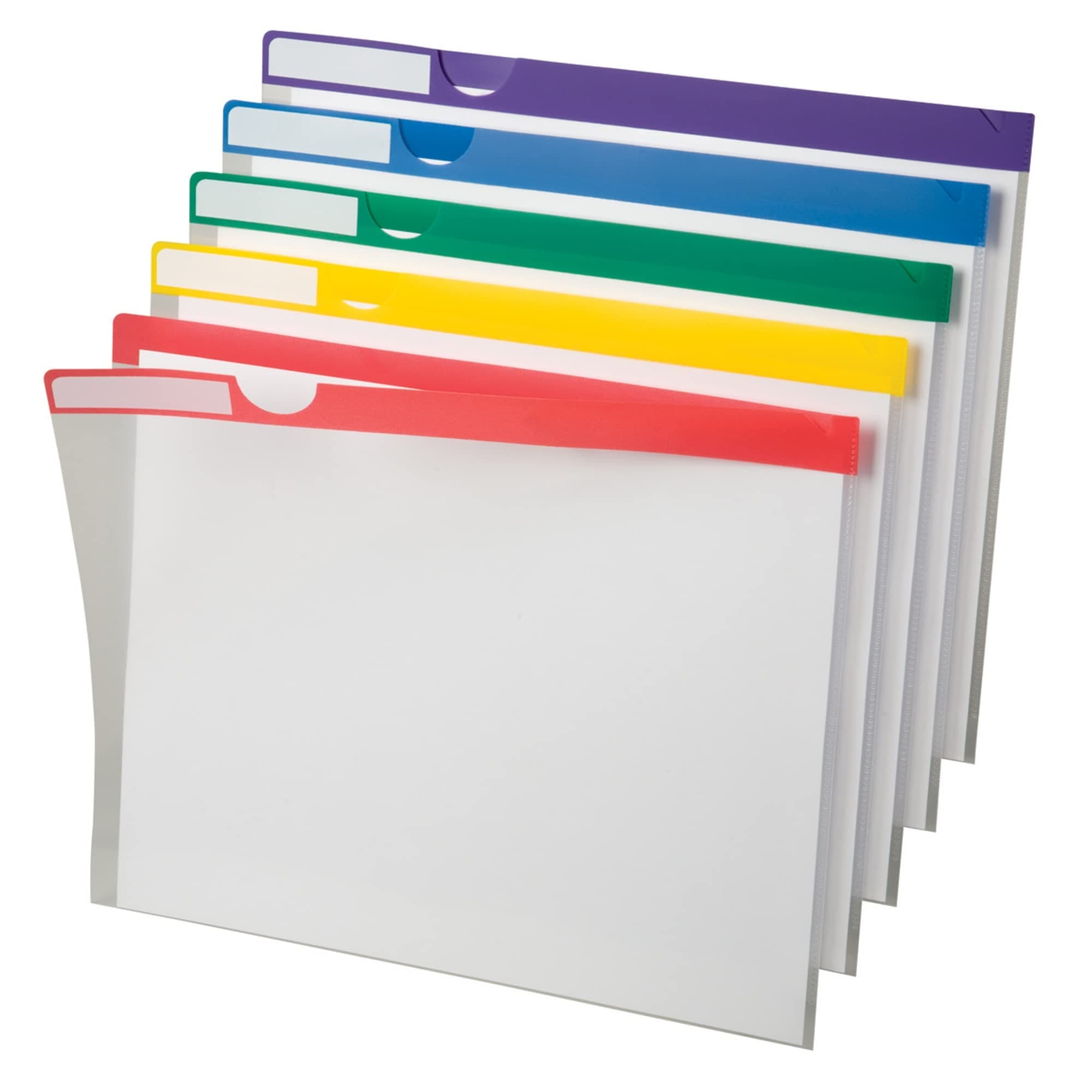 Poly Index Folders, 10 Pack, Letter, Assorted (50981EE)
