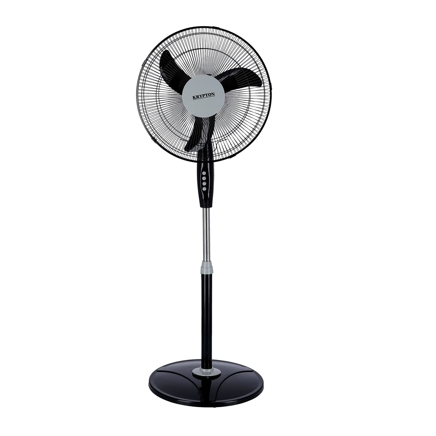Krypton 3 speed control stand fan,black-KNF6153